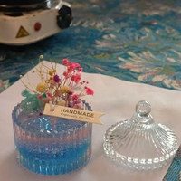 Bouteille en verre d'aromathérapie vide de 75ml en relief spécial au design unique Bouteille en verre transparent pour bougie parfumée Bouteille en verre pour chandelier