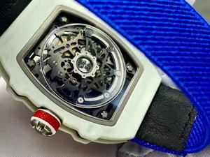 Premium Designer Automatisch Mechanisch Horloge Topklasse uurwerk Tonneau-kast Saffierglas Ultradunne wijzerplaat 3BAR Waterdicht - Product Image 6
