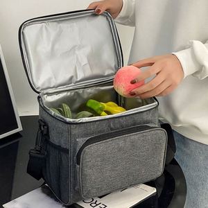 Sac isotherme réutilisable écologique en PP avec fermeture éclair imprimée pour pique-nique et courses, garde au chaud ou au frais, en mousse - Product Image 2