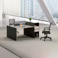 גואנגדונג מודולרי ריהוט סט עבור משרד קטן משרד שולחן עץ צוות משותף שולחן במשרד