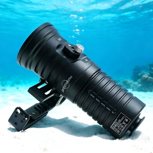 प्रोझाझाओझू d40m sbt90 6000 लुमेन रिचार्जेबल हैंडहेल्ड अल मिश्र धातु टेक डाइविंग लैंप ip68 150 मीटर पानी के नीचे - Product Image 2