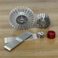 Dissipateur thermique en aluminium extrudé anodisé, dissipateur thermique en aluminium usiné CNC, profilé en aluminium pour appareils LED