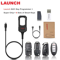 Programador de Llaves Launch X431 con Super Chip y 4 Juegos de Llaves Inteligentes