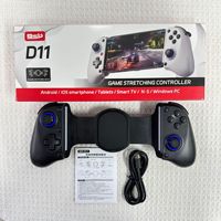 Manette de Jeu Sans Fil Extensible RGB Light D11 pour SWITCH/Android/IOS Tablette/PS4/XBOX avec Turbo/Gyroscope 6 Axes/Vibration