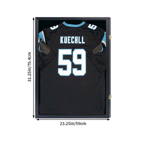 Ready Stock Wooden Rustic Lockable Large Sport Jersey Display Case <strong>Frame</strong> with Protection Hanger <strong>for</strong> <strong>Football</strong> <strong>Shirt</strong> Photo <strong>Frame</strong> - Product Image 4