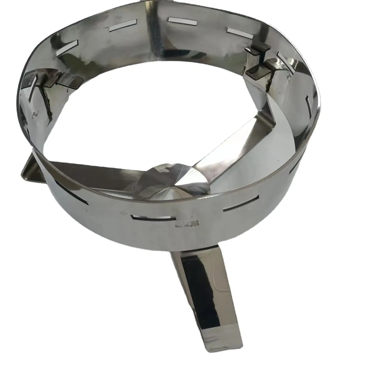Customized stamping bending mirror polishing brush pan bracket