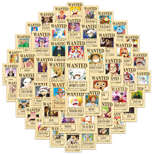 Nuevo Paquete de 50 Pegatinas Vintage de Anime, Nami, <span class=keywords><strong>Luffy</strong></span>, Zoro, Chopper, <span class=keywords><strong>One</strong></span> <span class=keywords><strong>Piece</strong></span> - Product Image 1