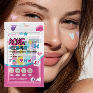 KORMESIC 24 Patch Bpom Certifié Pimple Patch Private Label Couleur <span class=keywords><strong>Coeur</strong></span> papillon Étoile Fleur Arc-En-Ciel Chérie Acné Patch - Product Image 1