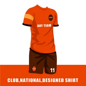 Vente en gros de vêtements personnalisés de l'équipe de Club pour hommes, vêtements de sport à séchage rapide, Kit de maillot de Football, vêtements de Football de qualité thaïlandaise