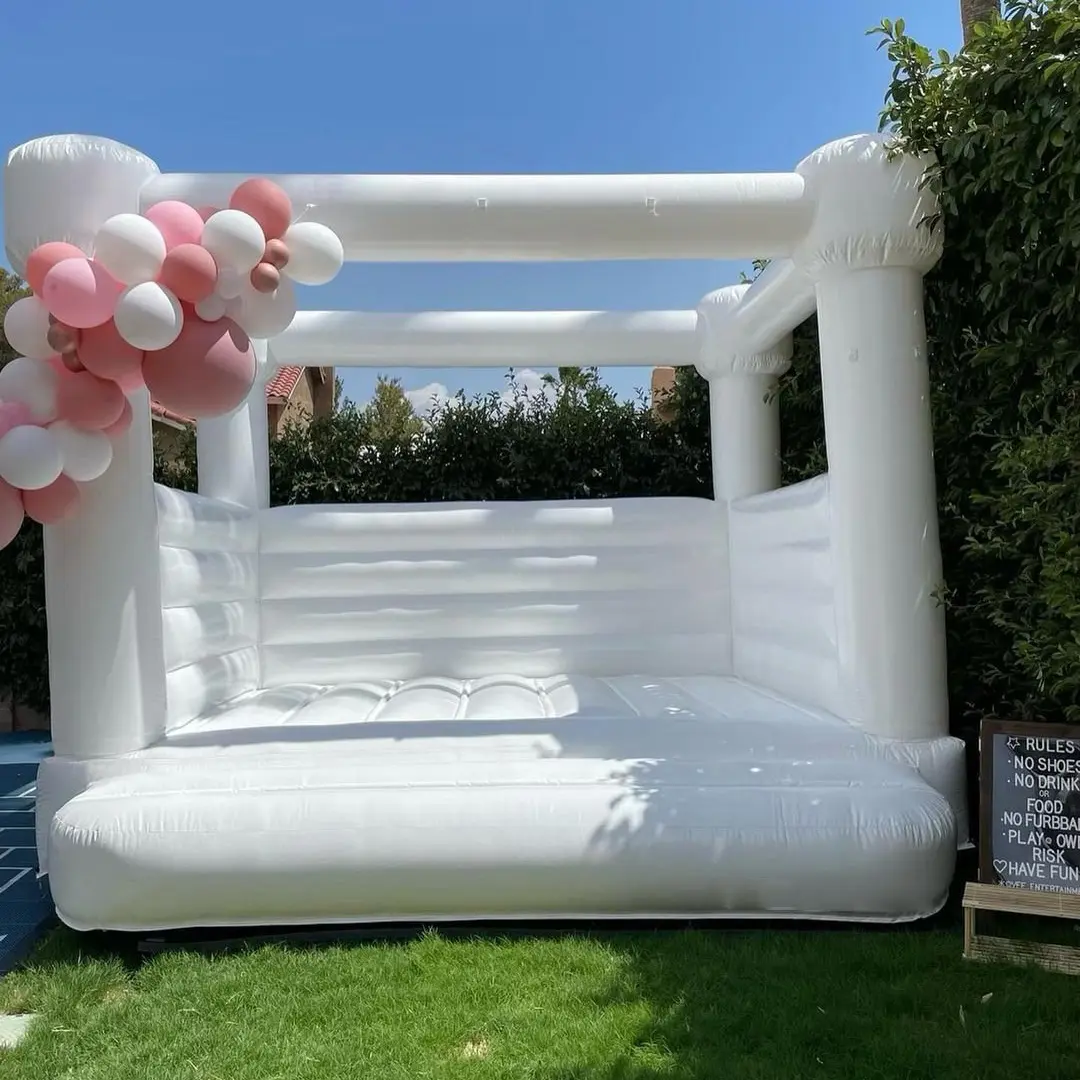 Fábrica fornecimento PVC material inflável castelo bouncy casa comercial castelo inflável casa inflável casamento bouncer