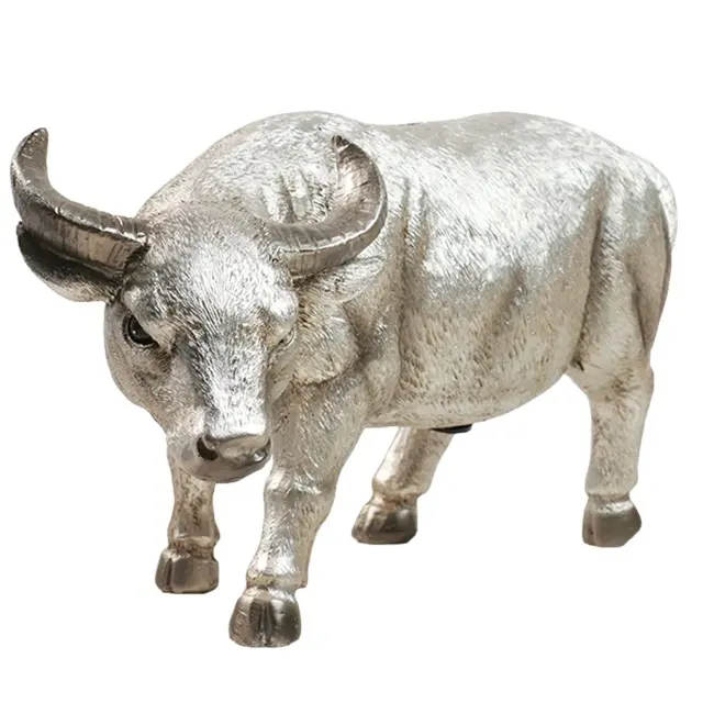 Hadiah Model Polyresin Kustom Patung Hewan Bull Figurine untuk Dijual