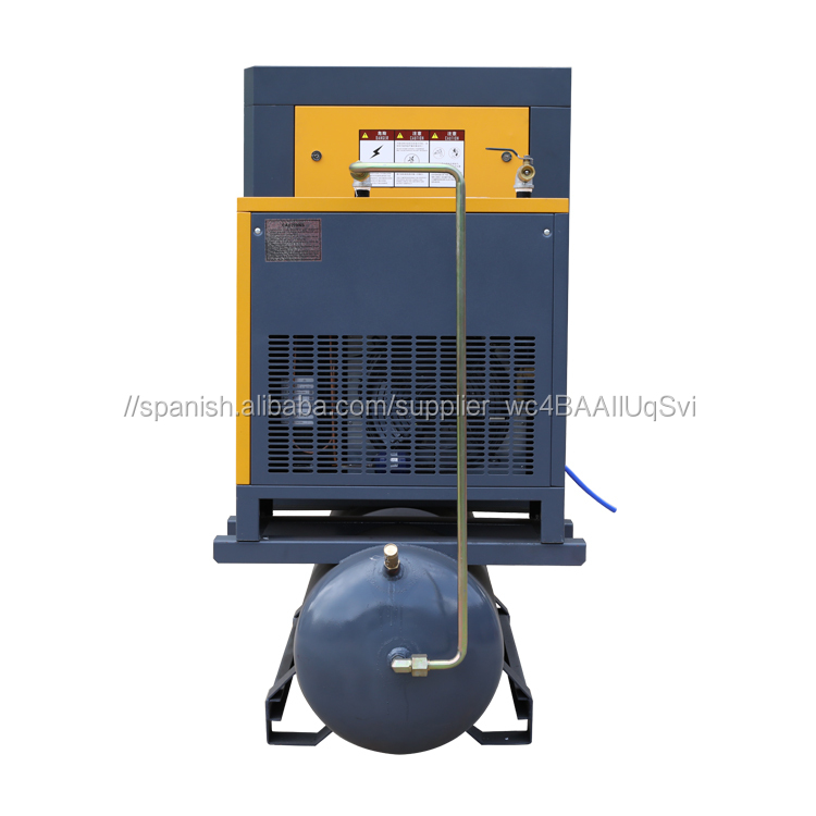 Compresor de tornillo de integración inteligente 11kw,15hp con tanque y secador