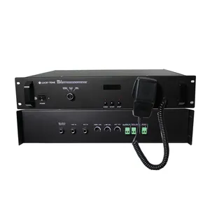 Mininova-Interfaz de reproductor de Audio todo en uno de 2 canales, controlador de procesador, fuentes de Audio, Panel de micrófono de emergencia