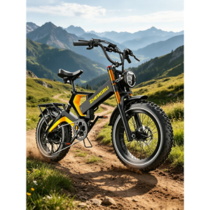 Bicicleta de Montaña Resistente de Aluminio, Bicicleta para Adultos con Llantas Gruesas de 20'' con Configuración Estándar de 8 Velocidades y Frenos de Disco Zsf-0526 - Product Image 1