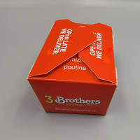 Boîtes en carton blanc jetables personnalisées pour la nourriture frite et les salades, pour l'emballage de la restauration rapide