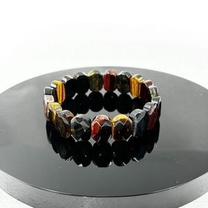 प्राकृतिक पत्थर के साथ प्राकृतिक पत्थर के लिए लोचदार ब्रेसलेट बेडेड कंगन गहने - Product Image 4