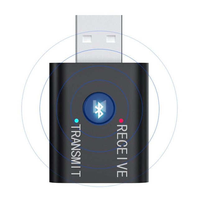 TR6 BT 5.0 USB Dongle 2 in 1 Wireless BT Audio Transmitter Receiver for TV Speaker Amplifier Projector Car