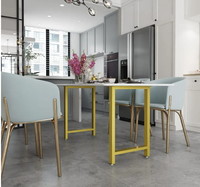 Ventes directes d'usine salon Table basse jambe de Table en métal jambes de Table de Restaurant à la mode jambe de barre en forme de X en acier inoxydable