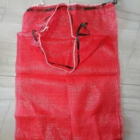 Sacs en maille de polypropylène réutilisables de 1/2 buche (25 lb) 18"x30" avec cordon de serrage pour légumes racineux, agrumes et bois de chauffage