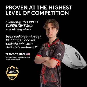 เมาส์เกมมิ่งไร้สาย <span class=keywords><strong>Logitech</strong></span> G Pro X Superlight 2c น้ำหนัก 51 กรัม ขนาดเล็ก รูปทรงสมมาตร รองรับการชาร์จไร้สาย <span class=keywords><strong>PowerPlay</strong></span> ผ่านพอร์ต USB-C - Product Image 3