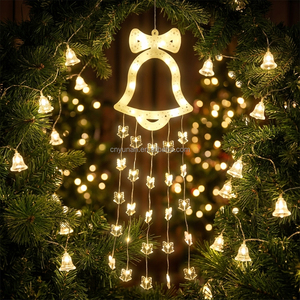 Guirlande lumineuse YN Starlight 70 cm pour fenêtre, flocons <span class=keywords><strong>de</strong></span> neige, étoiles, sapin <span class=keywords><strong>de</strong></span> <span class=keywords><strong>Noël</strong></span>, intérieur/extérieur, mur, mariage, fête, vente flash, IP44 - Product Image 6