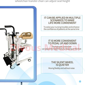 Hydraulic Patient Transfer <b>Chair</b> with Toilet Transfer Toilet Disabled <b>Shower</b> Wheelchair Toilet <b>Chair</b> - Product Image 6