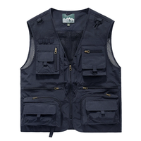 WEIHE Nouvelle Collection Été Gilet Tactique Homme pour Randonnée, Pêche et Photographie, Gilet de Travail Sans Manches en Maille avec Poches Cargo