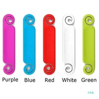 Étiquettes et porte-noms en TPU colorés et personnalisables, longueur 6,3 cm, 10 pièces/sac pour accessoires de câblage