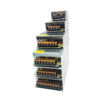 Transformateur d'alimentation industriel 300W 110-220V AC DC 12V 25A à boîtier en aluminium, efficacité >85%, CE, protection contre les courts-circuits