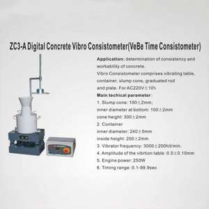 ZC3-A VeBe Zeit-Konsistometer Elektronischer Beton-Vibro-Tester Trockener Harter Beton Konsistenz-Beweglichkeit-Messgerät ISO9001 - Product Image 2