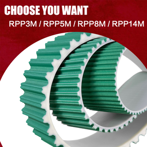 Courroie de distribution parabolique RPP P5M P8M P14M profil Ω, courroie synchrone à faible bruit et haute vitesse en néoprène pour servomoteur CNC, personnalisable OEM - Product Image 2