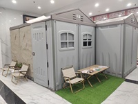 WooWild Atelier/Entrepôt Modulaire Préfabriqué Portable Isolé Étanche à Énergie Solaire Écologique en HDPE pour Parc et Maison Mobile