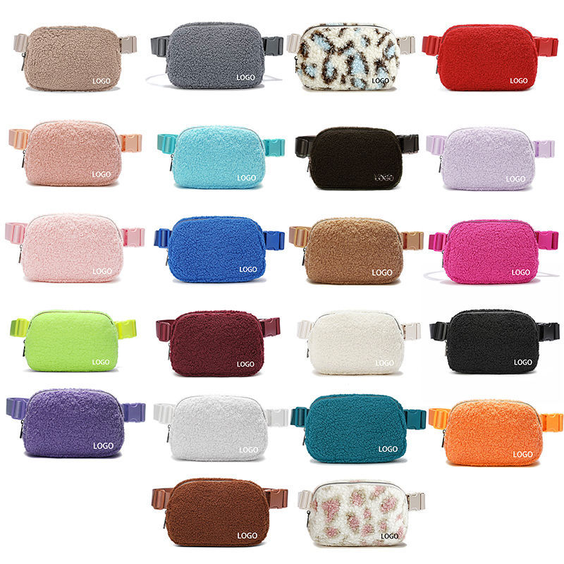 Customized Winter Fleece Waist Pouch Workout