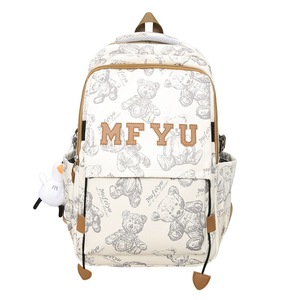 Mf Yu <b>Backpack</b> 18 In Letter Pattern Unisex Student School Bag Lightweight Large Capacity With Zipper Pocket - Product Image 5