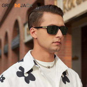 Gafas de sol polarizadas Grey Jack para hombre, montura de metal TR, lentes TAC, protección UV400, gafas deportivas, color negro - Product Image 2