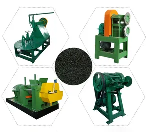 Used Tyre Circle Cutting Recycling Machine For Making Rubber Powder / Waste Tyre Processing Machine