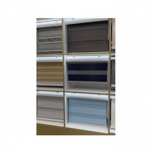 Stores verticaux Dreamy 80x180 cm en tissu, style romain, double couche, filtrant la lumière, installation latérale, pour fenêtre à battant, design moderne - Product Image 1