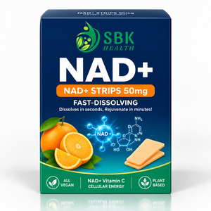 แผ่นละลายเร็ว NAD+ พร้อมวิตามินซี สารต้านอนุมูลอิสระ เสริมพลังงานเซลล์ ช่วยเร่งการเผาผลาญตามธรรมชาติ แบบฟิล์มสำหรับรับประทาน - Product Image 1