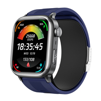 Montre connectée sportive TK66, écran AMOLED carré de 2,06 pouces, assistant vocal IA, télécommande, suivi d'activité magnétique, fréquence cardiaque précise