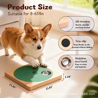 Nouvel Arrivage Transfrontalier : Griffoir Rotatif en Bois pour Chat, Jouet d'Alimentation pour Chien, Design Interactif Carré à Résistance Réglable