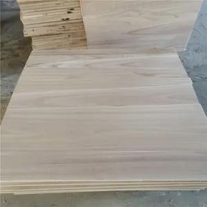 18 x 1220 x 2440 mm paulownia board light weight sanded solid paulownia wood boards