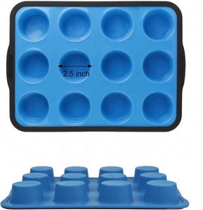 Silicone Muffin Pan BPA Free Reusable Kitchen Cake Mold Non-Stick Kitchen Tool - Product Image 2