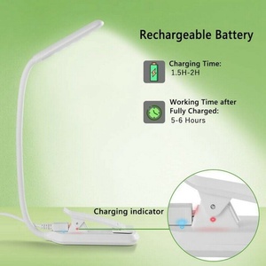 Lámpara de Escritorio LED Plegable con Clip, Recargable por USB, 9 LED, Intensidad Regulable, Ideal para Lectura y Estudio, en Oferta - Product Image 4