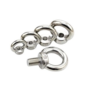 JINGHONG 304 Anillo de suspensión hembra de acero inoxidable Elevador de ojo de tuerca de elevación para aplicaciones mineras - Product Image 1