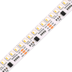 数字15毫米宽度DC24V 144发光二极管/m UCS2904B <span class=keywords><strong>SMD5050</strong></span> RGBW室内室外装饰用智能发光二极管像素条形灯