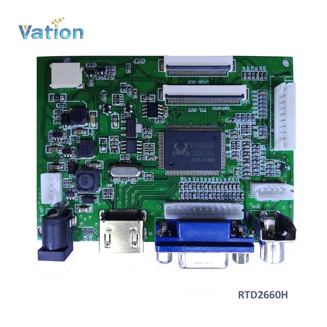 40pin LVDS and TTL interface video board LCD panel AD board VGA AV controller board