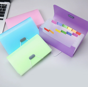 กระเป๋าใส่เอกสารแบบพับได้ขนาด A6 สีลูกกวาด 13 สี อุปกรณ์สำนักงาน แฟ้มเก็บเอกสาร ตั๋ว แฟ้มใส ขายส่ง - Product Image 4