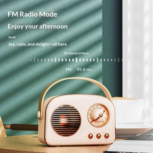 Radio rétro audio sans fil pour haut-parleur d'ordinateur, mini radio portable sans télécommande ni micro intégré, idéal pour un anniversaire - Product Image 3