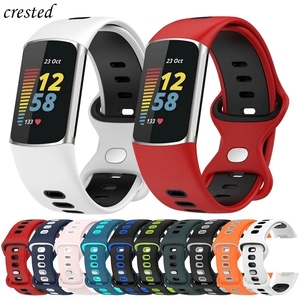 Correa deportiva de silicona para <span class=keywords><strong>Fitbit</strong></span> <span class=keywords><strong>Charge</strong></span> 6 Smartwatch, accesorios, pulsera de repuesto de goma, <span class=keywords><strong>correas</strong></span> - Product Image 1