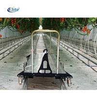 Chariot de récolte monocouche pour la cueillette de tomates chariot à outils simple outils de transport de rail de tuyau pour serre